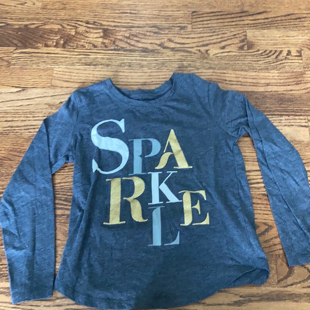 Grey sparkle tee- shirt